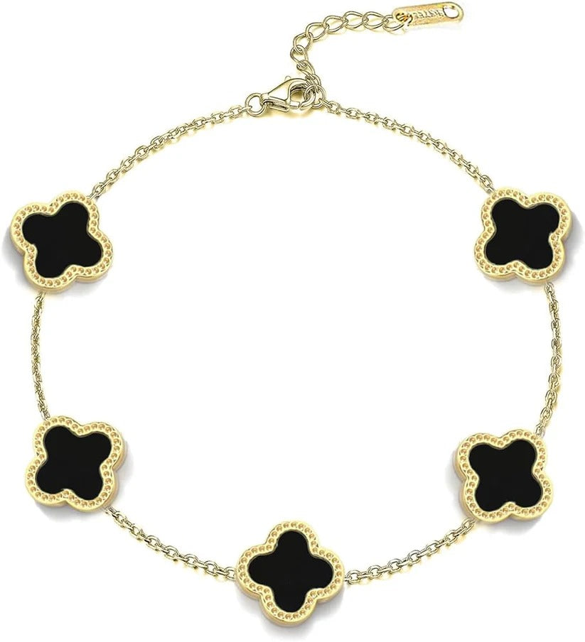 Four leaf clover bracelet